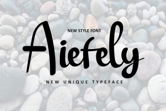 Aiefely: The Script Font for Scroll-Stopping Visuals