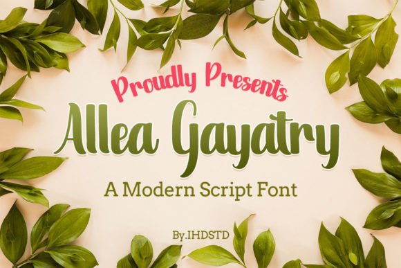 Allea Gayatry: A Refined Script Typeface for Modern Branding