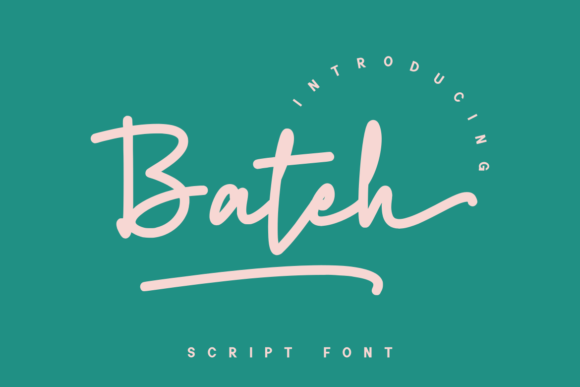 Bateh: The Elegant Handwritten Font for Crafters