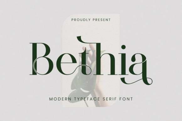 Bethia Serif Typeface for Editorial Design