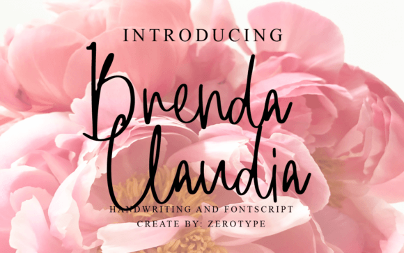 Brenda Claudia: An Elegant Script Font for Editorial Design