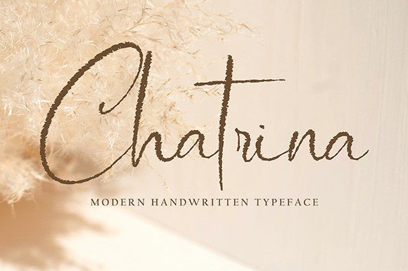 Chatrina: A Refined Handwritten Font for Editorial Design
