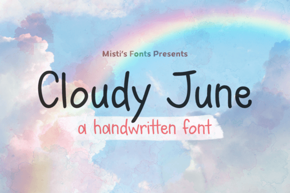 Cloudy June: A Handwritten Font for Makers
