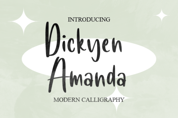 Dickyen Amanda: A Delicate Script Font for Crafters