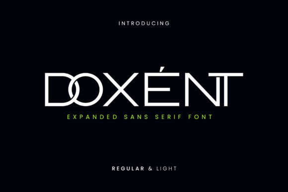 Doxent: The Elegant Sans Serif Font for Crafters