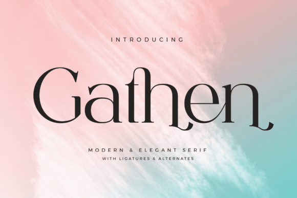 Gathen Typeface: Elevating Web Design with Serif Elegance