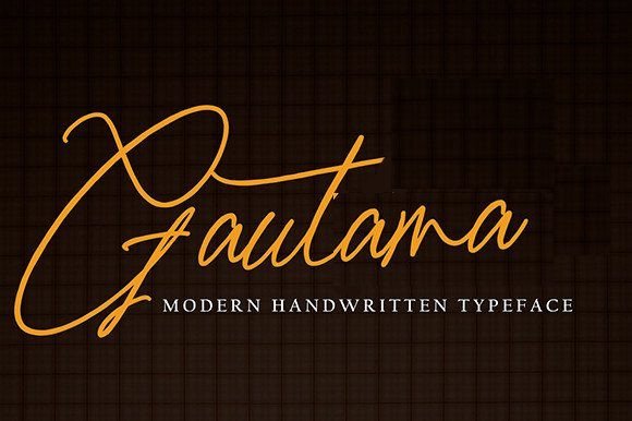 Gautama: A Handwritten Font for Elegant Branding