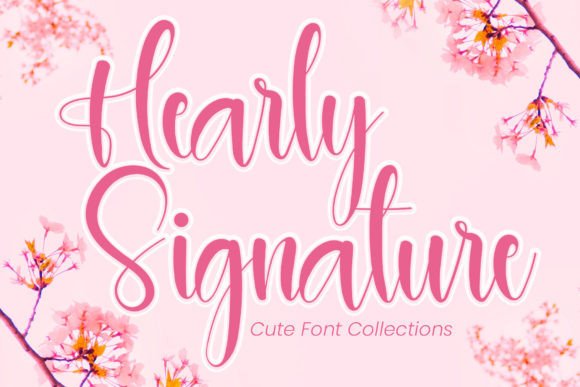 Hearly Signature: A Modern Handwritten Font for Web Design