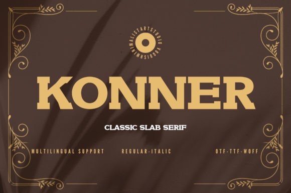 Konner: The Slab Serif Font for Bold Brands