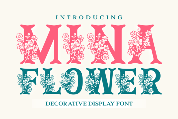 Mina Flower: A Whimsical Font for Bold Campaigns