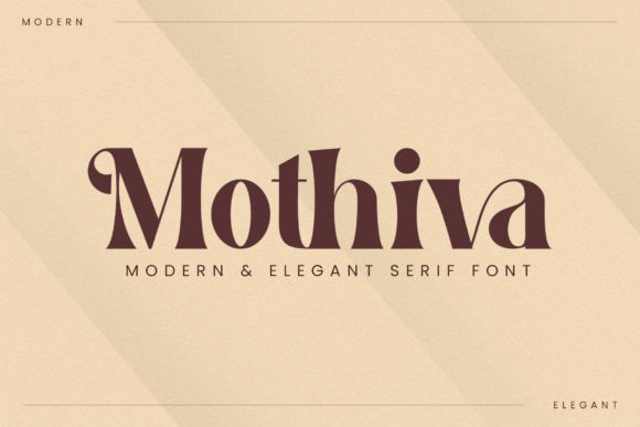 Mothiva: A Refined Serif Typeface for Editorial Design