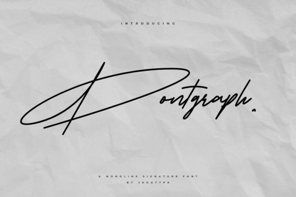 Pontgraph: A Handwritten Font for Editorial Design