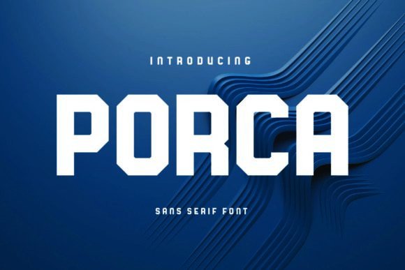 Porca Typeface: A Minimalist Font for Editorial Design