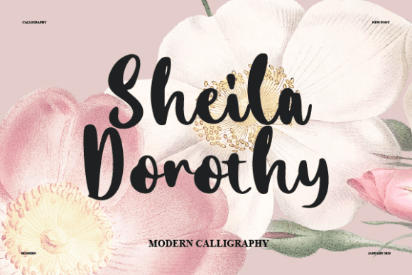 Sheila Dorothy: A Timeless Script Font for Editorial Design