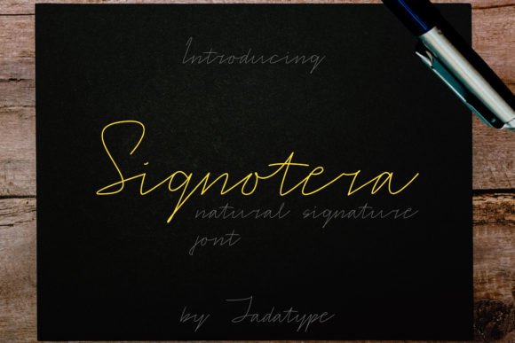 Signotera: The Elegant Script Font for Modern Branding