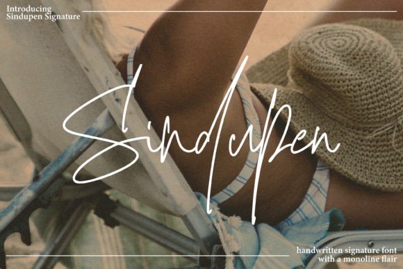 Sindupen Signature Font for Small Business Branding