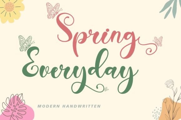 Spring Everyday: A Premium Script Font for Modern Campaigns