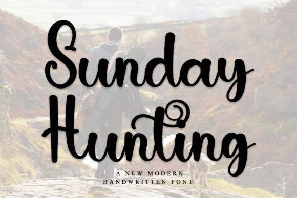 Sunday Hunting: A Handwritten Font for Editorial Design