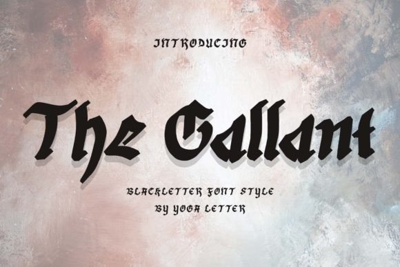 The Gallant: A Blackletter Font for Editorial Design